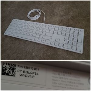 HP USB Wired Slim Keyboard HSA-D004K